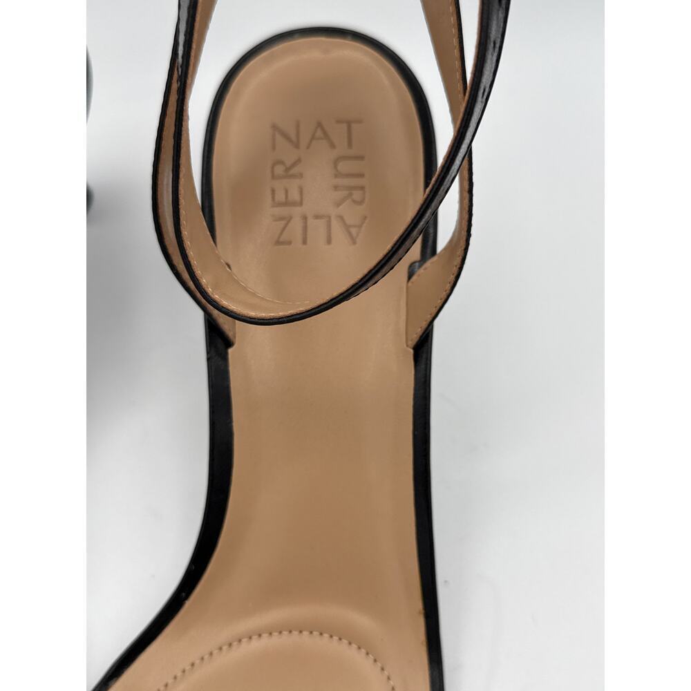 Women’s Naturalizer Black Leather Strappy High Heels Sz 11N - Picture 2 of 6